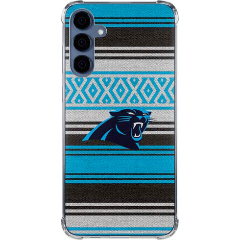 NFL Carolina Panthers Trailblazer Galaxy A55 5G Clear Case