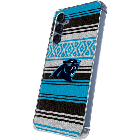 NFL Carolina Panthers Trailblazer Galaxy A55 5G Clear Case