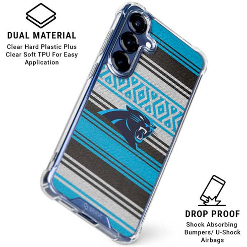 NFL Carolina Panthers Trailblazer Galaxy S25 Plus Clear Case