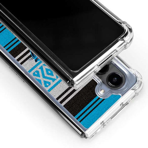 NFL Carolina Panthers Trailblazer Galaxy Z Fold5 5G Clear Case