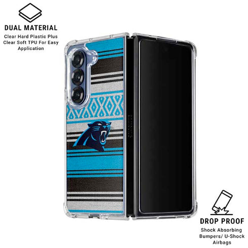 NFL Carolina Panthers Trailblazer Galaxy Z Fold6 Clear Case