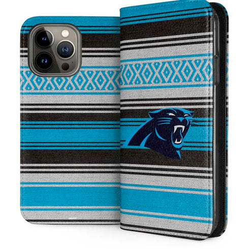 NFL Carolina Panthers Trailblazer iPhone 13 Pro Max Folio Case
