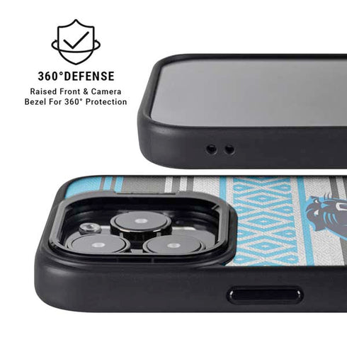 NFL Carolina Panthers Trailblazer iPhone 14 Pro Kickstand Case