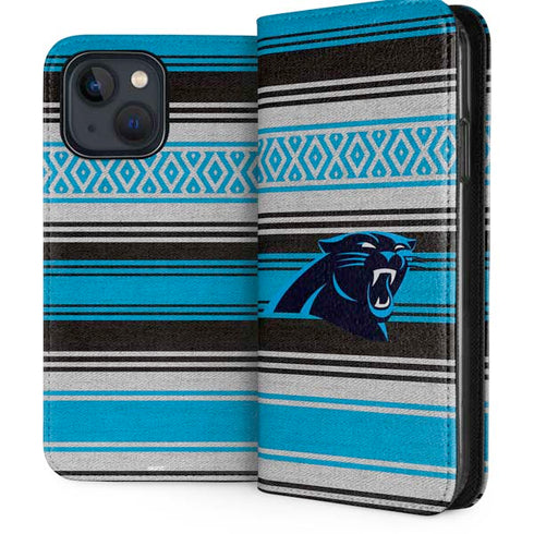 NFL Carolina Panthers Trailblazer iPhone 15 Plus Folio Case