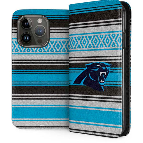 NFL Carolina Panthers Trailblazer iPhone 15 Pro Folio Case