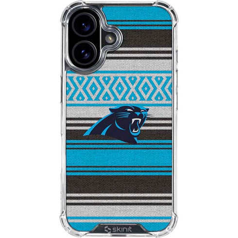 NFL Carolina Panthers Trailblazer iPhone 16 Plus Clear Case