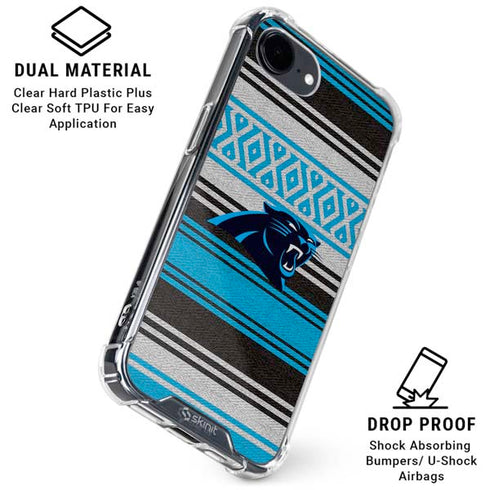 NFL Carolina Panthers Trailblazer iPhone 16e Clear Case