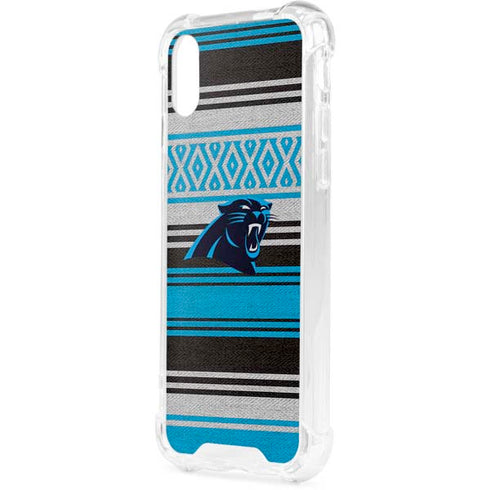 NFL Carolina Panthers Trailblazer iPhone XS Clear Case