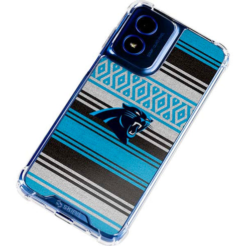 NFL Carolina Panthers Trailblazer Moto G 5G (2024) Clear Case