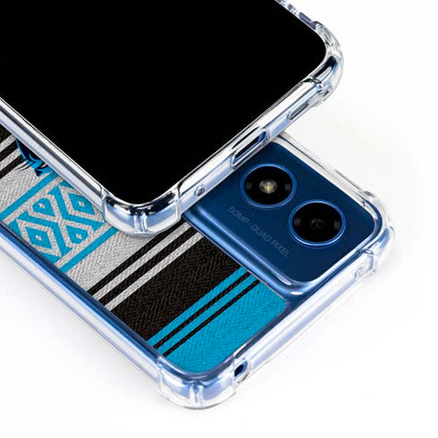 NFL Carolina Panthers Trailblazer Moto G 5G (2024) Clear Case