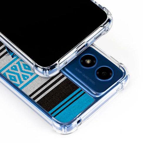 NFL Carolina Panthers Trailblazer Moto G Play 4G (2024) Clear Case