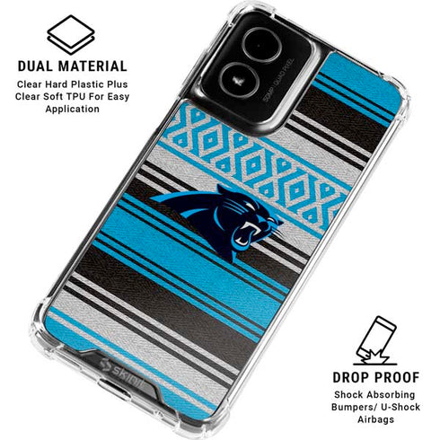 NFL Carolina Panthers Trailblazer Moto G Power 5G (2024) Clear Case