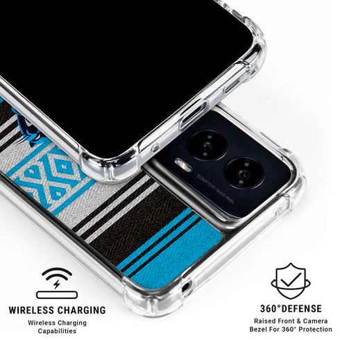 NFL Carolina Panthers Trailblazer Moto G Power 5G (2024) Clear Case
