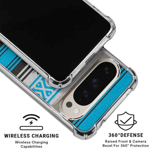 NFL Carolina Panthers Trailblazer Pixel 9/9 Pro Clear Case