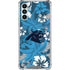 NFL Carolina Panthers Tropical Print Galaxy A13 5G Clear Case