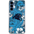 NFL Carolina Panthers Tropical Print Galaxy A55 5G Clear Case