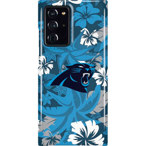 NFL Carolina Panthers Tropical Print Galaxy Cases