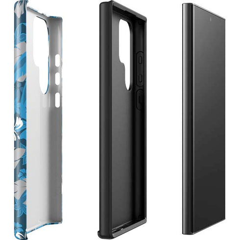 NFL Carolina Panthers Tropical Print Galaxy S23 Ultra Pro Case