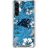 NFL Carolina Panthers Tropical Print Galaxy S24 FE Clear Case
