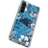 NFL Carolina Panthers Tropical Print Galaxy S24 FE Clear Case