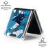 NFL Carolina Panthers Tropical Print Galaxy Z Flip6 Clear Case