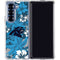 NFL Carolina Panthers Tropical Print Galaxy Z Fold6 Clear Case