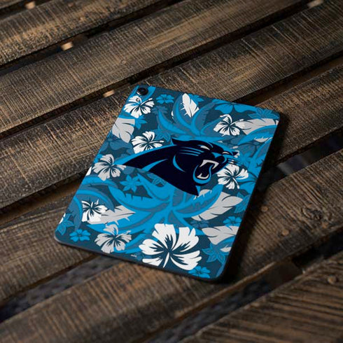 NFL Carolina Panthers Tropical Print Apple iPad Pro Skin