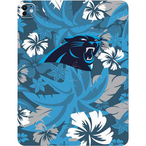 NFL Carolina Panthers Tropical Print iPad Pro 13in M4 (2024) Skin