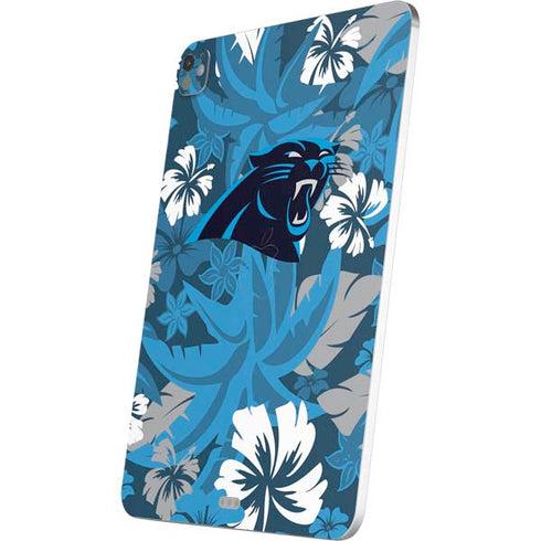 NFL Carolina Panthers Tropical Print iPad Pro 13in M4 (2024) Skin