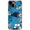 NFL Carolina Panthers Tropical Print iPhone 15 Clear Case