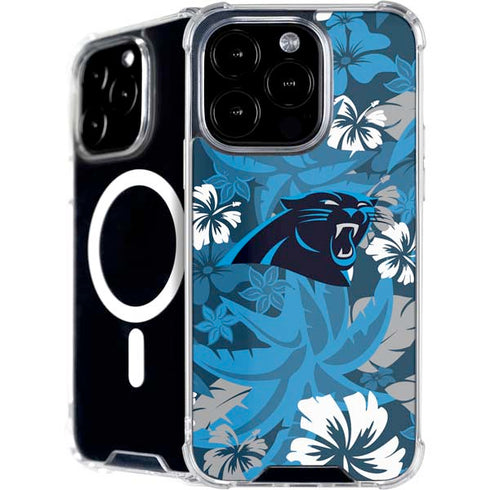 NFL Carolina Panthers Tropical Print iPhone 16 Pro MagSafe Case