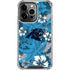 NFL Carolina Panthers Tropical Print iPhone 16 Pro Max Clear Case
