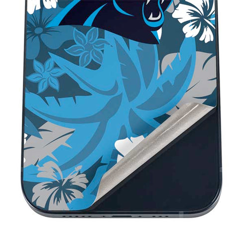 NFL Carolina Panthers Tropical Print iPhone 16 Skin
