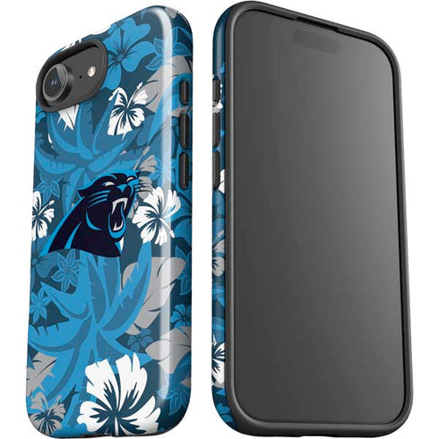 NFL Carolina Panthers Tropical Print iPhone 16e Impact Case