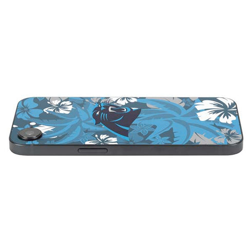 NFL Carolina Panthers Tropical Print iPhone 16e Skin