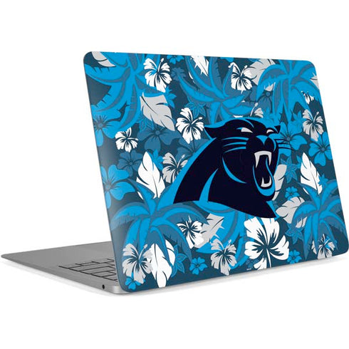 NFL Carolina Panthers Tropical Print Apple MacBook Air Skin