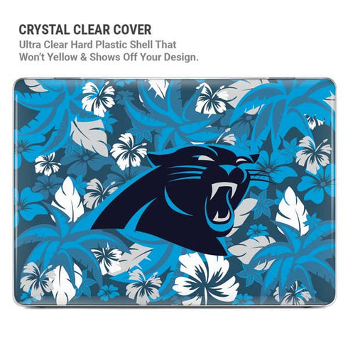 NFL Carolina Panthers Tropical Print MacBook Cases