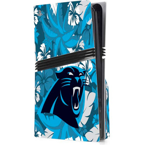 NFL Carolina Panthers Tropical Print PlayStation PS5 Skins