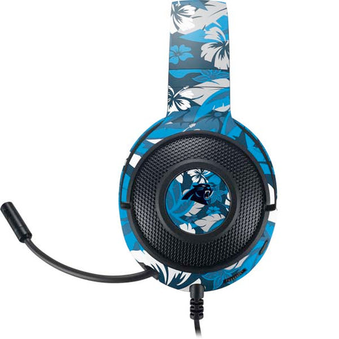 NFL Carolina Panthers Tropical Print Razer Kraken X Skin