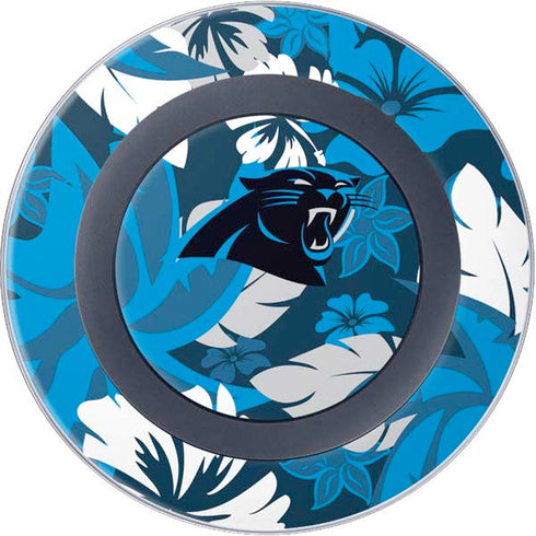 NFL Carolina Panthers Tropical Print Wireless Charger Skin