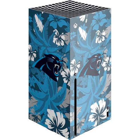 NFL Carolina Panthers Tropical Print Xbox Series X Skins