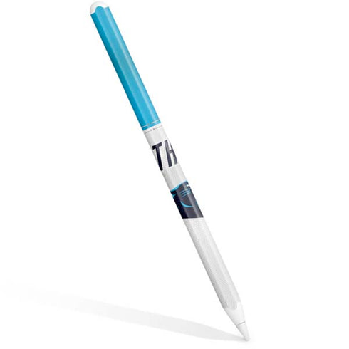 NFL Carolina Panthers White Striped Apple Pencil (2nd Gen 2019) Skin