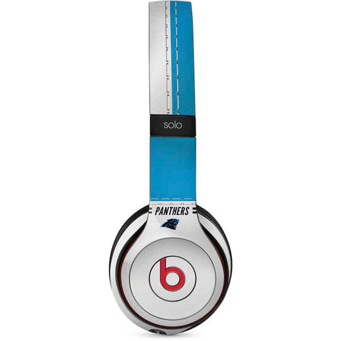 NFL Carolina Panthers White Striped Beats Solo 3 Wireless Skin