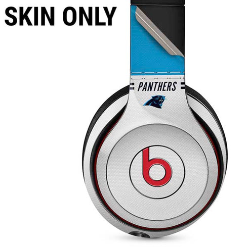NFL Carolina Panthers White Striped Beats Solo 3 Wireless Skin
