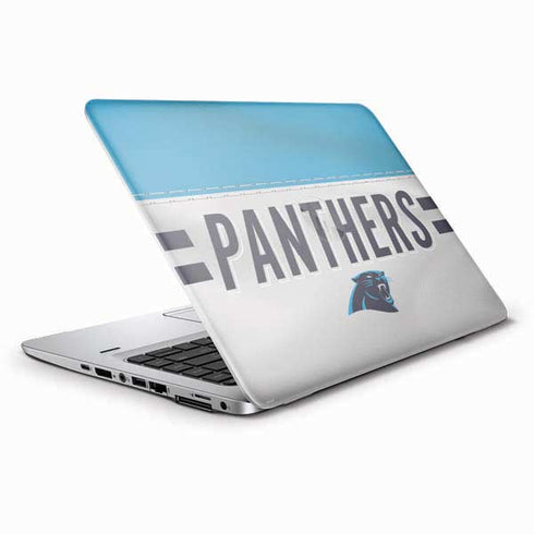NFL Carolina Panthers White Striped HP Elitebook Skin