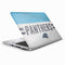 NFL Carolina Panthers White Striped HP Elitebook Skin