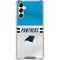 NFL Carolina Panthers White Striped Gabb Phone 4 Clear Case