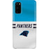 NFL Carolina Panthers White Striped Galaxy S20 Lite Case