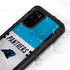 NFL Carolina Panthers White Striped Galaxy S20 Plus Waterproof Case