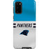 NFL Carolina Panthers White Striped Galaxy S20 Pro Case